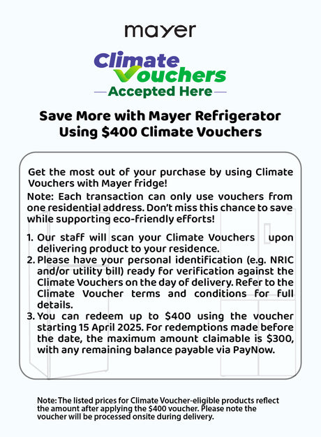 [Climate Voucher] 480L 2-Door Frost Free Top Mount Freezer Fridge