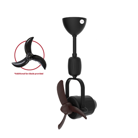 16" Corner / Ceiling / Wall Fan with Remote